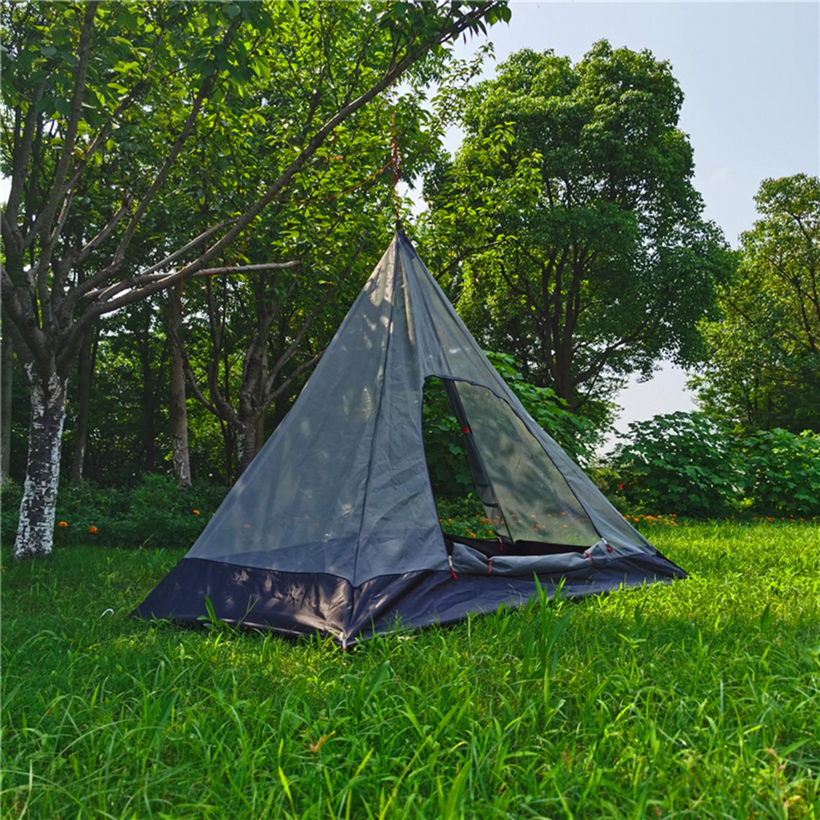Cheap Goat Tents Light Indoor Pyramid Tent Outdoor Rodless Camping Tent Inner Tent Summer Hanging Net Tent   